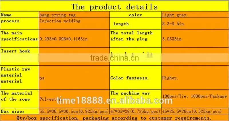 kraft paper garment hang tags Wholesalers garment plastic tag
