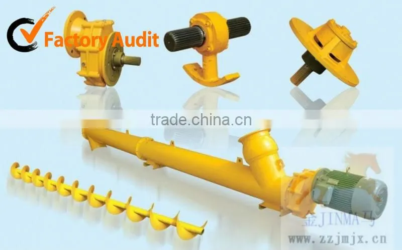 customized spiral screw conveyor for cement plant and iron powder