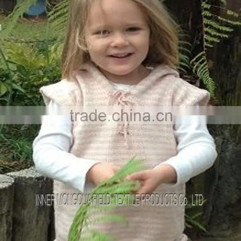 100% Cashmere Chunky Hoodie Vest