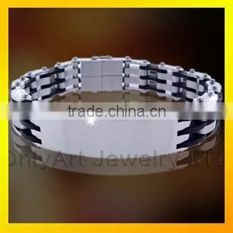 Bulk stainless steel fashion bracelet 2016 latest design custom bracelet