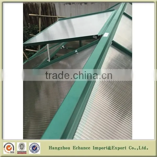 Outdoor greenhouse plastic film aluminum alloy frame with five rooms for flower plant