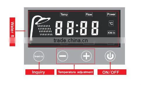 Wall mounted 7000W instant induction water heater