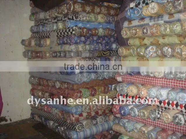 polyester cotton printed stock wholesale poplin fabric