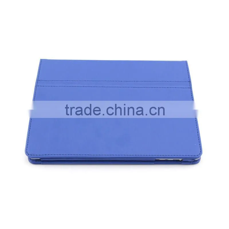 Blue New Leather Case With Stand for iPad 2&the new iPad