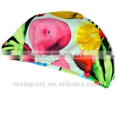 2015 fashion New cute adult cloth swimming caps