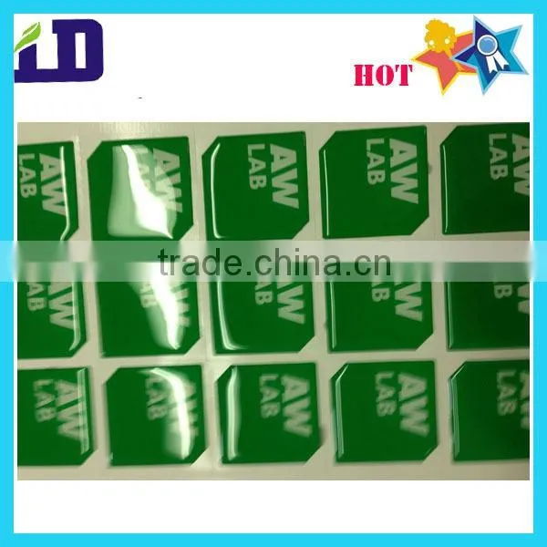 Bulk cheap Oval shape promotinal epoxy sticker