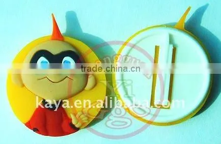 Fashionable 3d pvc badge