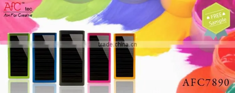 Low capacity super slim 1000mah portable solar charger for mobile phone