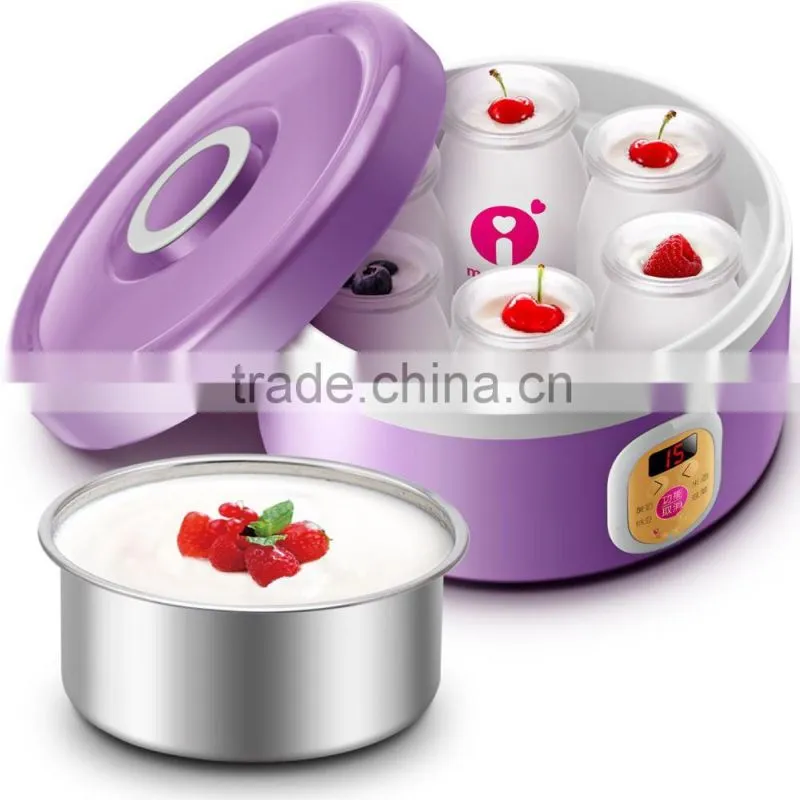fully automatiocally 6oz Glass containers allows for making up to seven different types of Flavors yogurt maker, yogurt machine