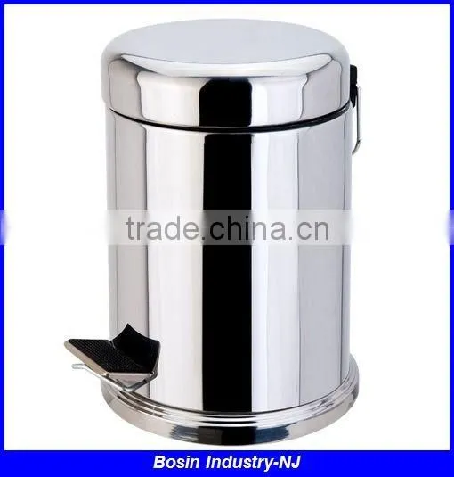 foot pedal stainless steel waste bin
