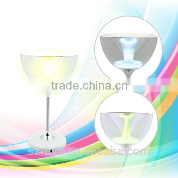 Glass daren waves led night lamp speaker (NT-BP0055)