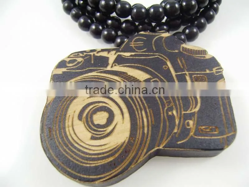 2015 custom handmade wooden beaded necklace