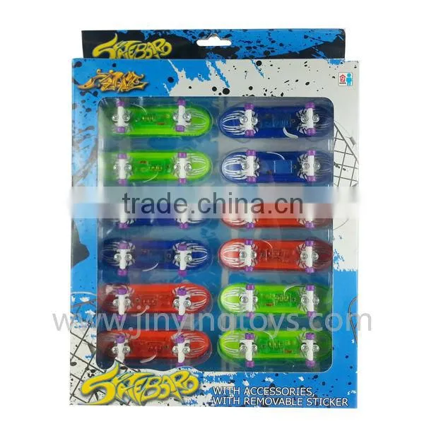 Plastic skateboard toy finger skate board with EN71