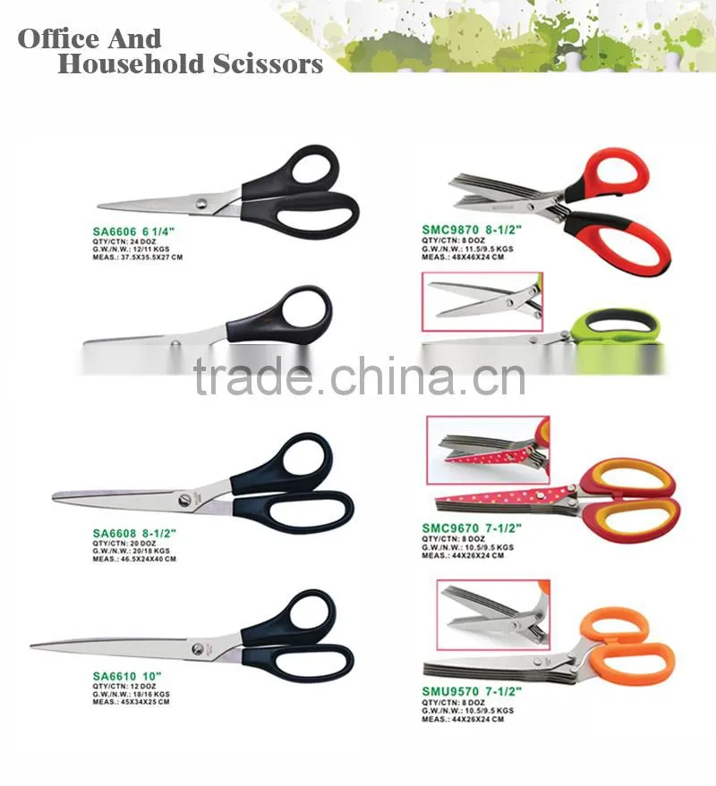 5" new PP/ABS handle scissors for student