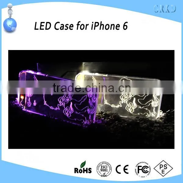 New popular led mobile phone case for iphone 6