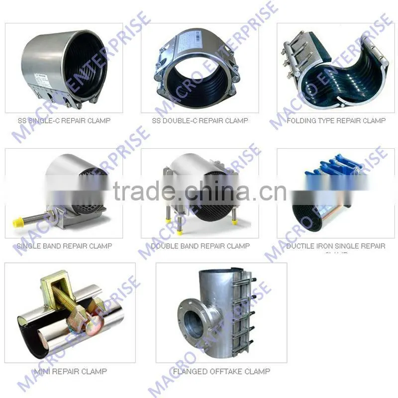 Flexible Quick Installation Pipe Repair Clamp for Oil Pipeline