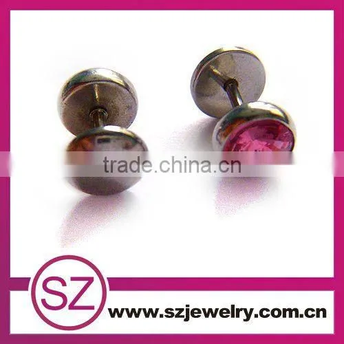 D128 stainless steel wholesale fashion gold earrings 2015 new design