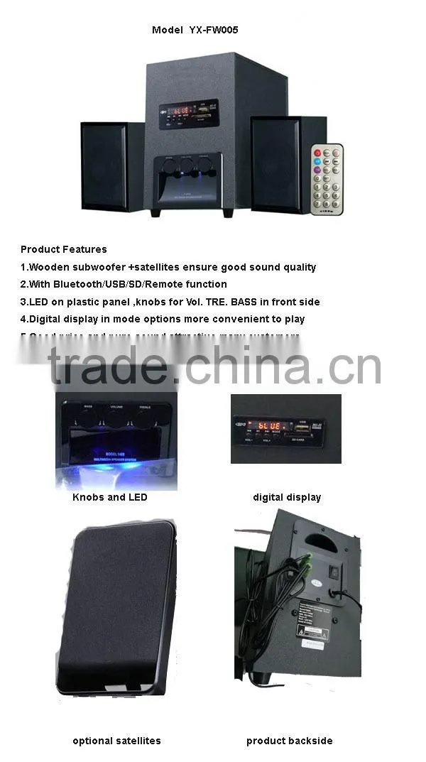 Professional Audio Video & light woodenbox speaker