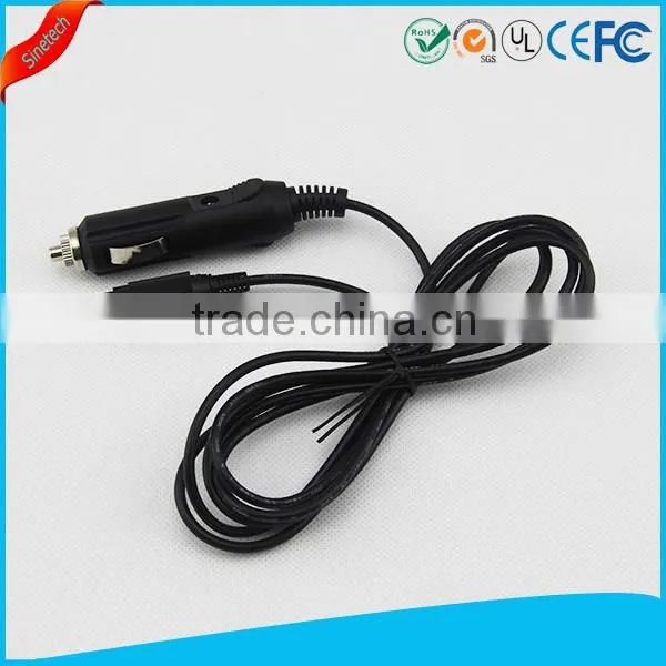Black 12v & 12v Cigarette Lighter Power Plug Cable - 12 12 Volt