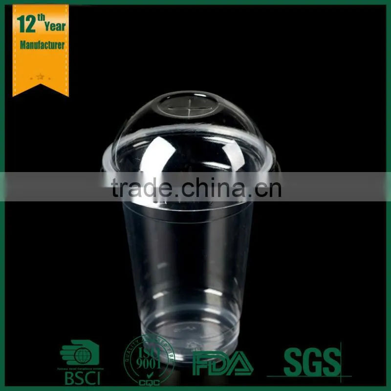 logo printed plastic cup,disposable plastic drinking cup,pet straw cup