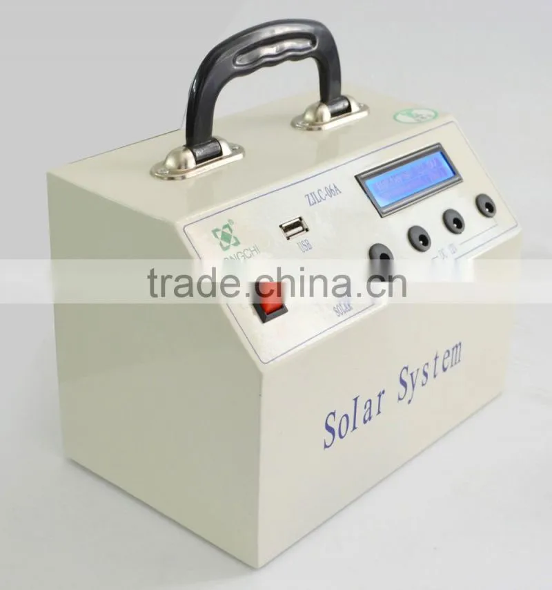 6W 12V Home Solar Systems,Home Lighting Solar Kit with LCD display
