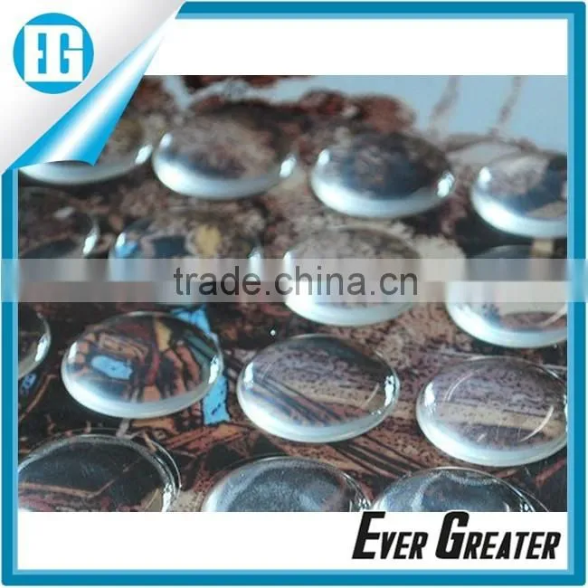Custom Epoxy resin dome sticker Adhesive 3D sticker PU dome sticker