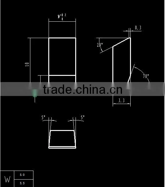 woodturning carbide cuters with various types