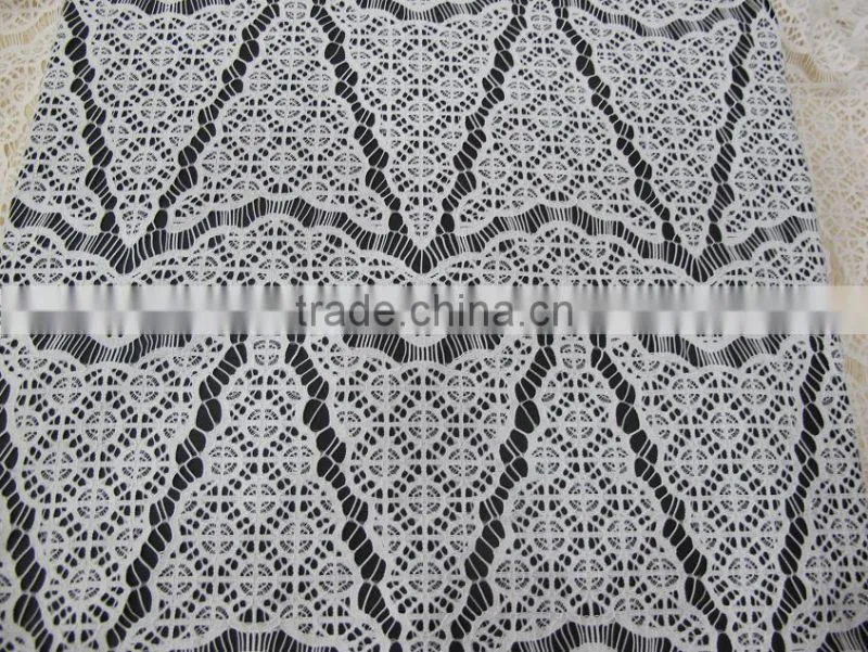 2014 african lace fabric for garment embroidery lace