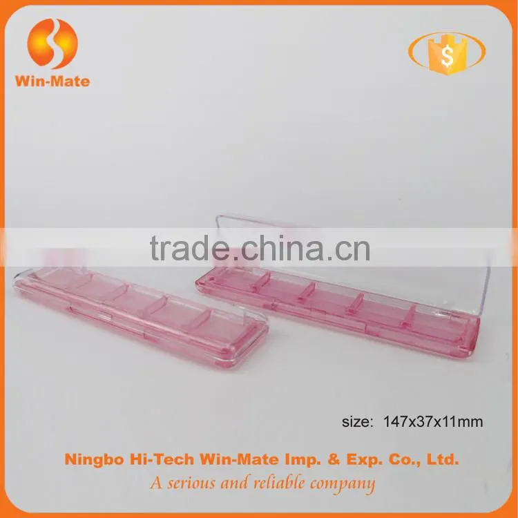 Cute pink fold eyeshadow with lucid cap cosmetic box