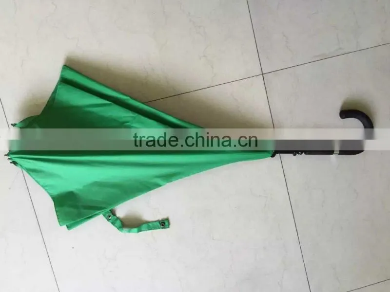 2015Hot selling High qulity new design kazbrella inverted upside down reverse inside out umbrella