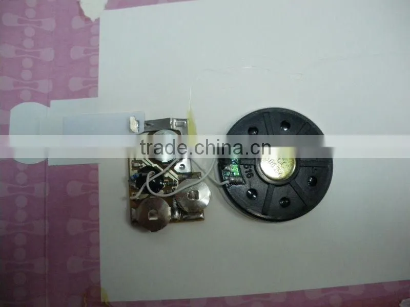 promotional greeting card voice recorder module