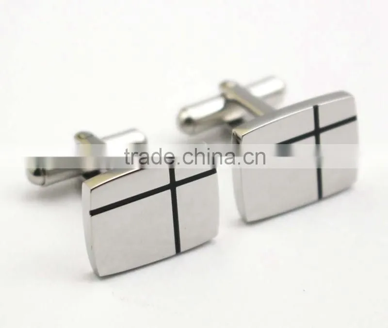 2016 Latest Fashion Design Stainless Steel Men Shirts Cufflink With Logo