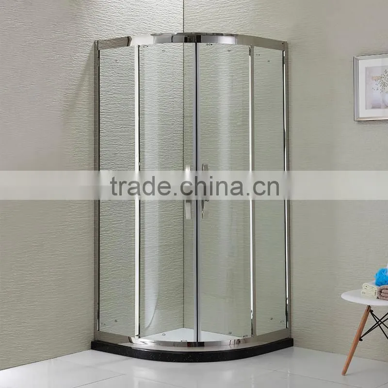 Mordern Design Full Arc 8mm Thickness Glass Bathroom