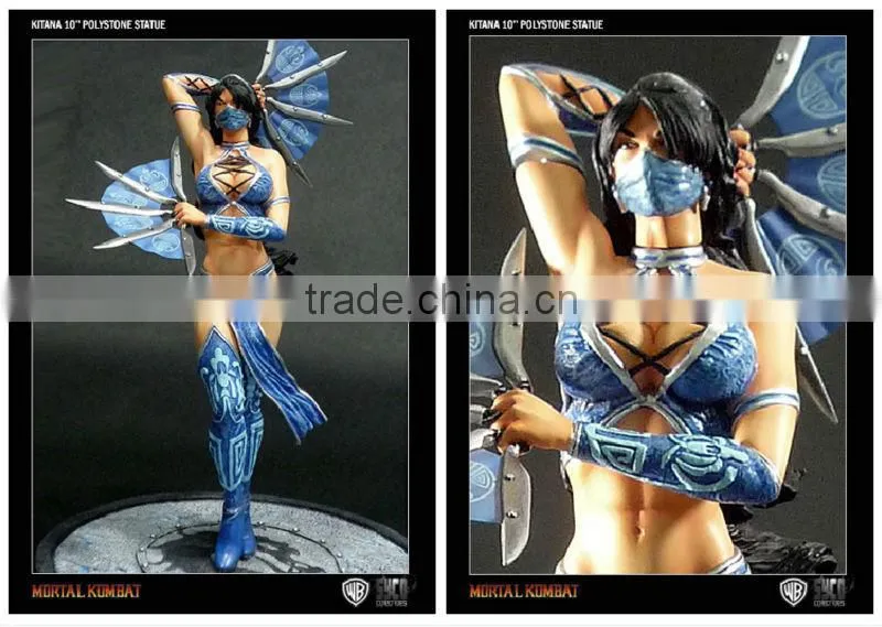 Mortal Kombat movie/cartoon comic character Kitana resin figurine/ statue
