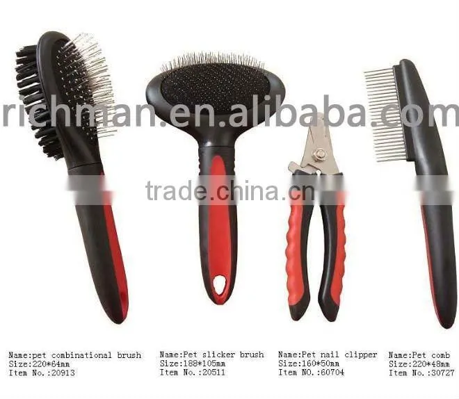 Triangle pet brush