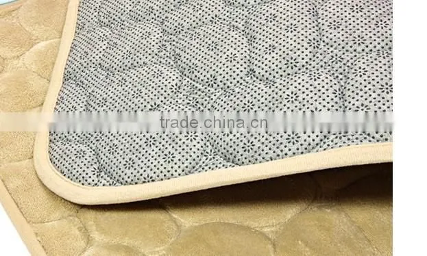 fleece bathmat with anti-slip base
