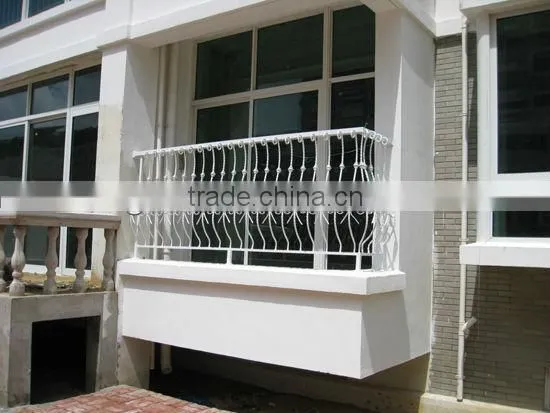 Top-selling hand forging wrought iron balcony handrail