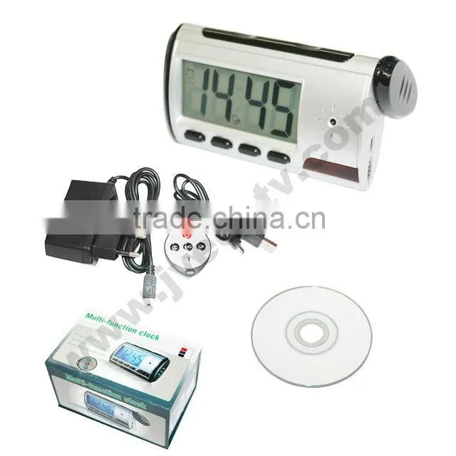 JVE-3311F Digital Alarm Clock Camera with Video Photo Motion Detection and Remote Control Function