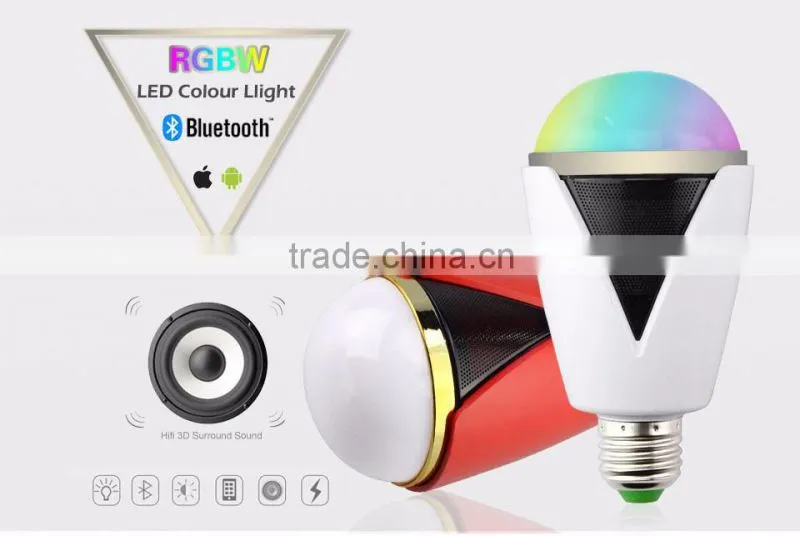Annular shape atomosphere led light bluetooth speaker