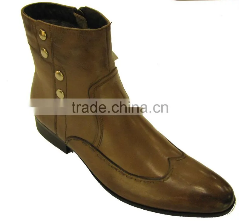 Latest Calf Leather Men Thigh High Boots