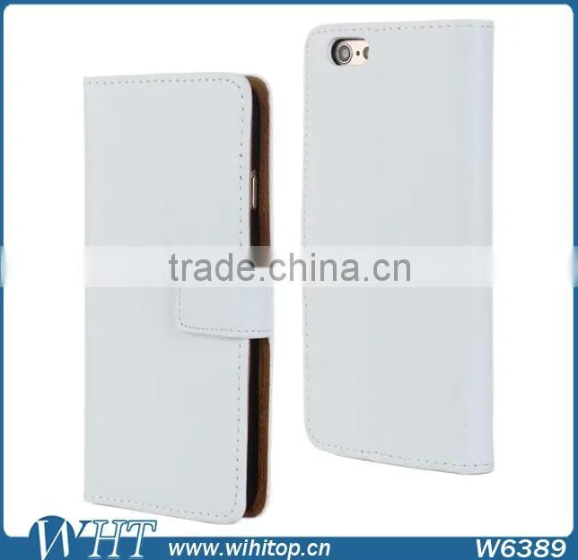 Luxury Genuine Leather Cover Case For iPhone 6 Plus 5.5 Inch Wholesale Case