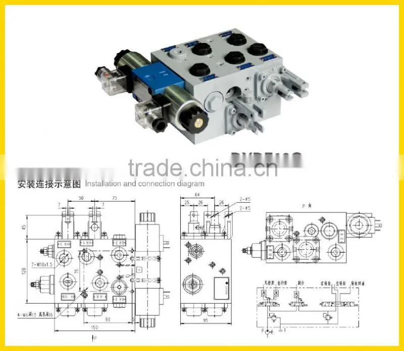 DYDF10.G hydraulic reversing valve harvester parts