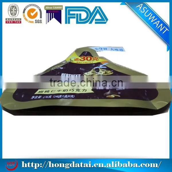 Stand up special vacuum bags for food packaging