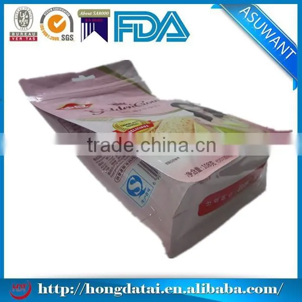 2014 uniqe customer style plastic foods packaging vacuum stand up pouches bags China manufactuer