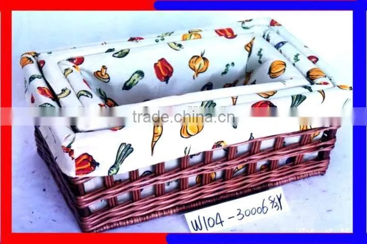 hot sale high quality willow garden basket