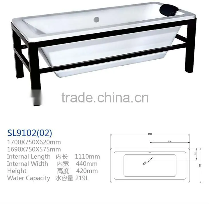 Best Acrylic Freestanding Bathtub with Bath Pillow