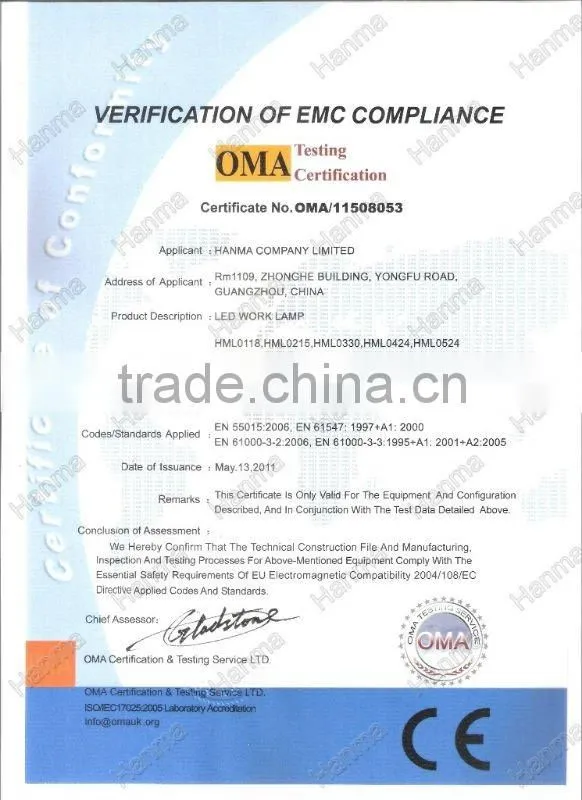 GuangZhou 2013 new!!CREE CHIPS!! led work lights for truck,auto led work lights,construction working light.IP67,CE,Rohs,EM