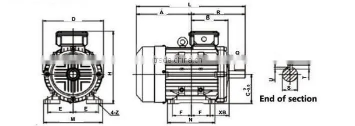 three phase 380v 3000rpm electric ac pmsm 20kw small motor