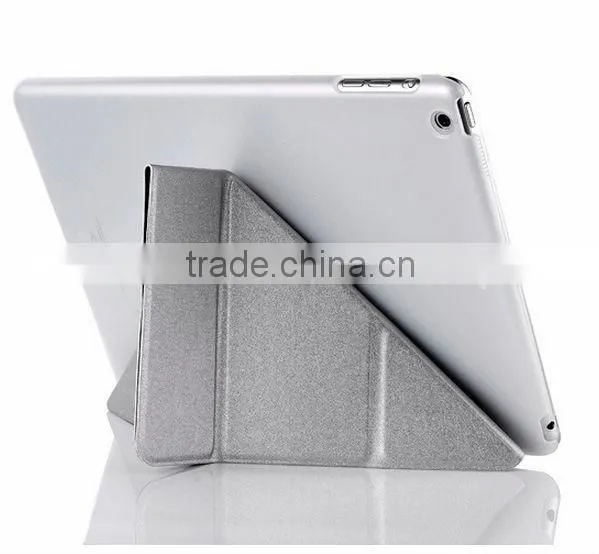 Pu leather three folder Transformers case for tablet For ipad air case D0107