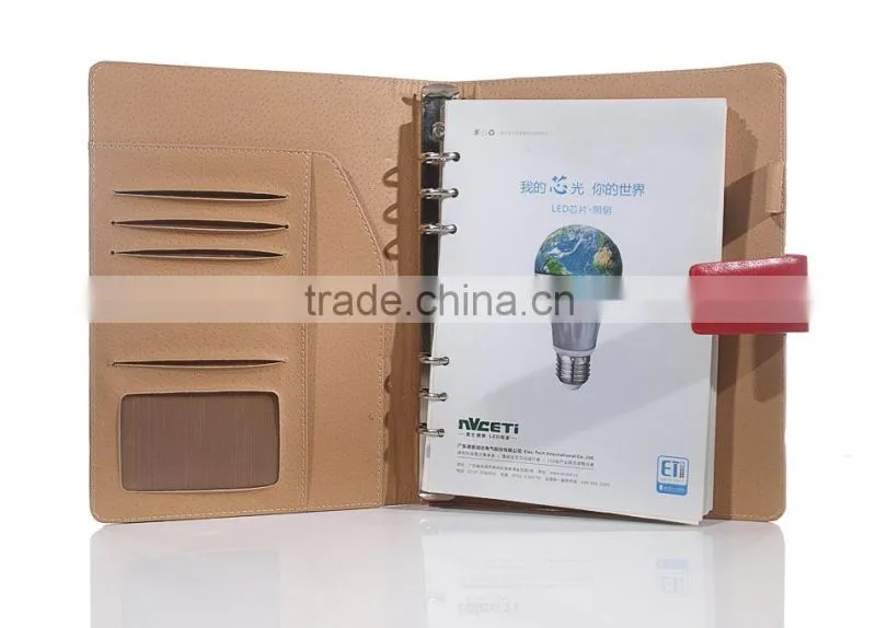Wholesale genuine leather card photo holder notebook